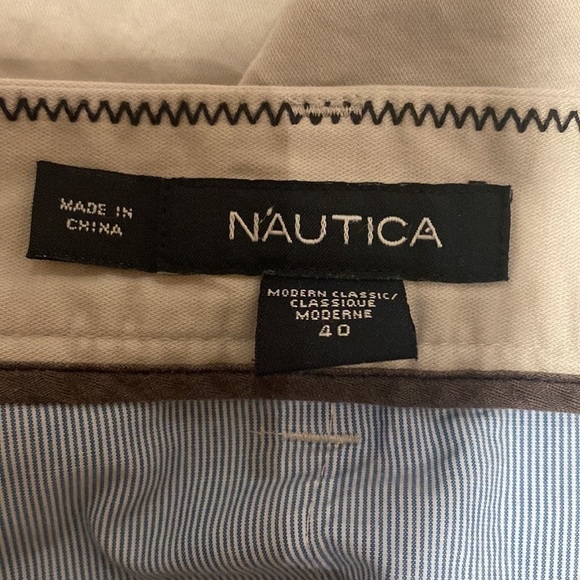Mens Nautica shorts: Modern Classic, cream colour, size 40 mens​​​ - Picture 5 of 5